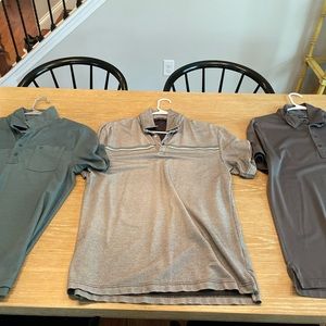 Three Travis Mathew Polos size M